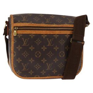 Authentic LOUIS VUITTON Monogram Messenger Bosphore PM Shoulder Bag M40106 LV